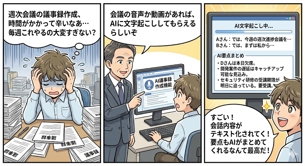 議事録作成機能