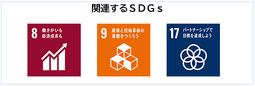 関連するSDGs 8,9,17